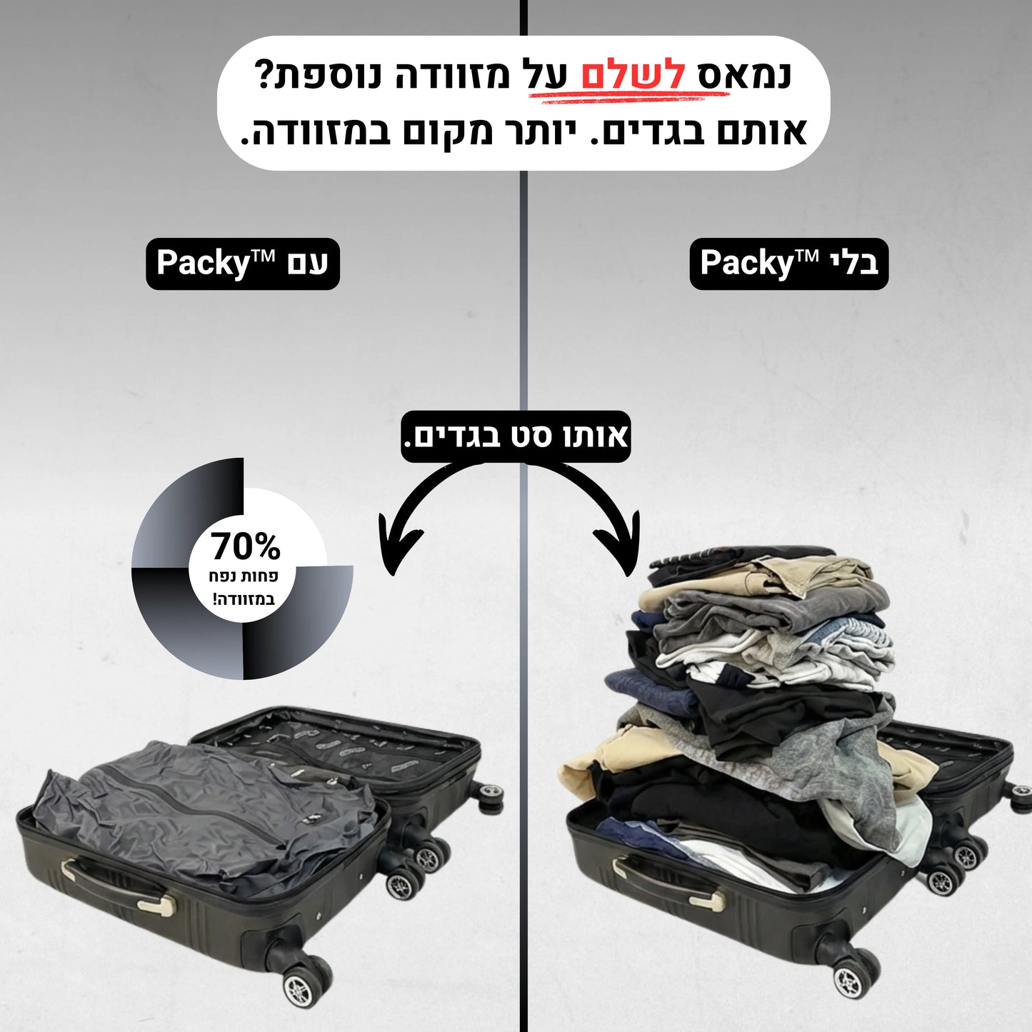 Packy - אורזים יותר, משלמים פחות